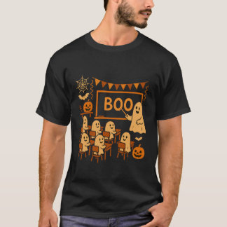 Halloween-Geisterlehrer unterrichtet Boo einen Sch T-Shirt
