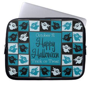 Halloween-Geistermosaik Laptopschutzhülle