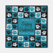 Halloween-Geistermosaik Magnet (Vorne)