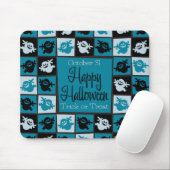Halloween-Geistermosaik Mousepad (Mit Mouse)