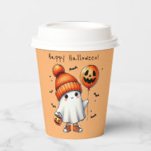 Halloween-Geisterpapiertasse