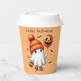 Halloween-Geisterpapiertasse Pappbecher