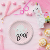 Halloween-Geisterplatten in Rosa Pappteller (Party)