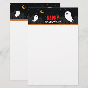 Halloween-Geisterstadt Briefpapier