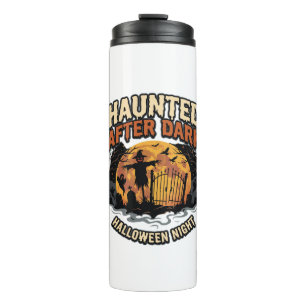 Halloween-Geisterstunde nach Mitternacht Thermosbecher