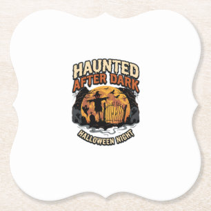 Halloween-Geisterstunde nach Mitternacht Untersetzer