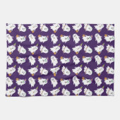 Halloween-Geistertrick oder -Behandlung Geschirrtuch (Horizontal)