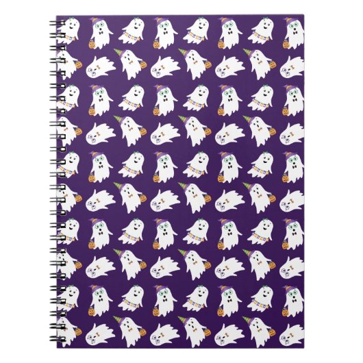Halloween-Geistertrick oder -Behandlung Notizblock (Vorderseite)