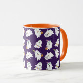 Halloween-Geistertrick oder -Behandlung Tasse (VorderseiteRechts)