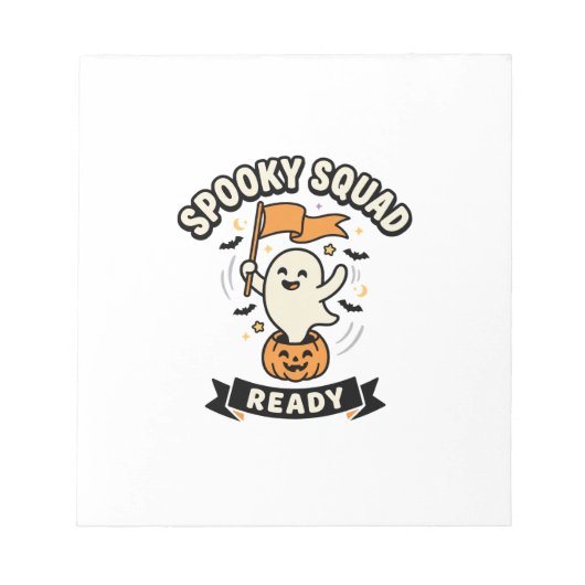 Halloween-Geistertrupp Notizblock (Vorderseite)