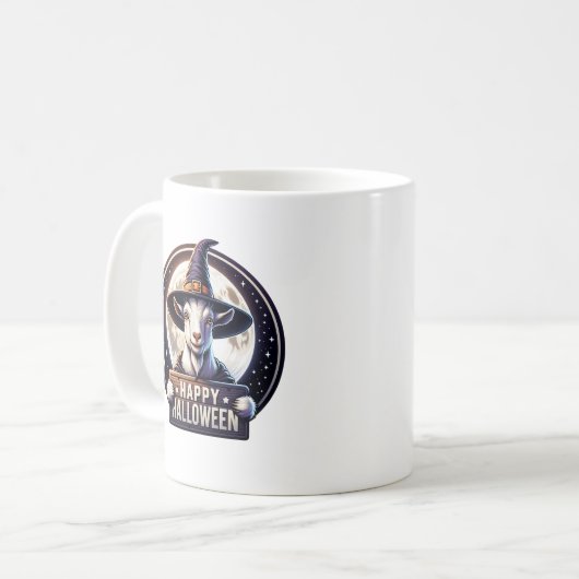 Halloween Geit Kaffeetasse (Vorderseite Links)