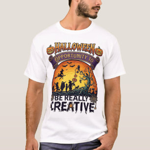 Halloween Gelegenheit Wirklich Kreative Hexe Tre T-Shirt