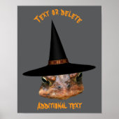 Halloween Gemein Toad Face Personalisiert Poster (Vorne)