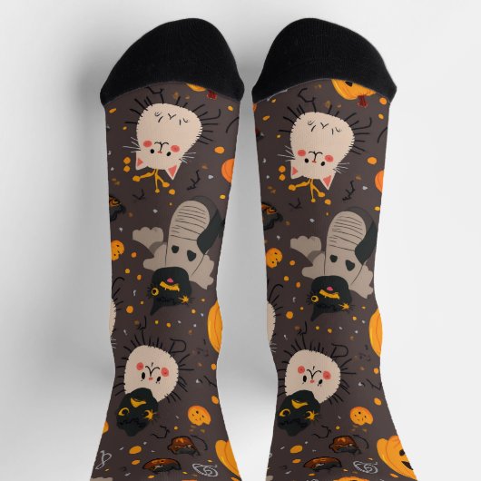 halloween gemusterte Crew Socken (Oben)