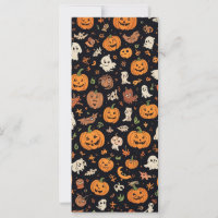 Halloween-gemusterte Karte
