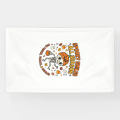 Halloween-Gemütlichkeits-Skelett-Feier Banner (Horizontal)