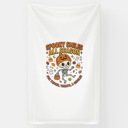 Halloween-Gemütlichkeits-Skelett-Feier Banner (Vertikal)