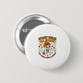 Halloween-Gemütlichkeits-Skelett-Feier Button (Vorne & Hinten)
