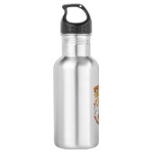 Halloween-Gemütlichkeits-Skelett-Feier Edelstahlflasche (Rückseite)