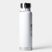 Halloween-Gemütlichkeits-Skelett-Feier Trinkflasche (rechts)