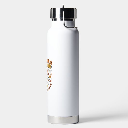 Halloween-Gemütlichkeits-Skelett-Feier Trinkflasche (Links)
