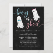 Halloween-Gender-Einladung | Booy oder Ghoul Einladung (Vorderseite)