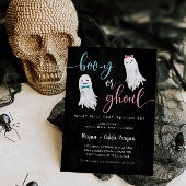 Halloween-Gender-Einladung | Booy oder Ghoul Einladung