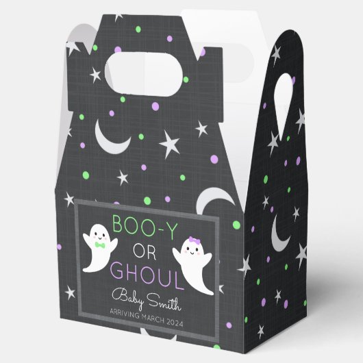 Halloween Gender-Enthüllung Boo-y oder Ghoul Geschenkschachtel (Geöffnet)