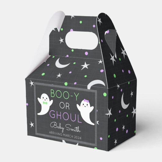 Halloween Gender-Enthüllung Boo-y oder Ghoul Geschenkschachtel (Vorderseite)
