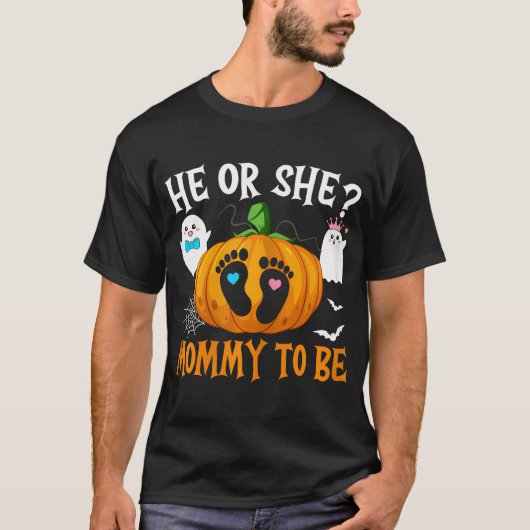 Halloween Gender-Enthüllung, dass er oder sie mögl T-Shirt (Vorderseite)