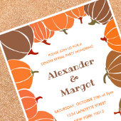 Halloween Gender Enthüllung Einladungen Fall Pumpk