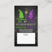 Halloween-Gender-Enthüllung Party Diaper Raffle Begleitkarte (Vorderseite)