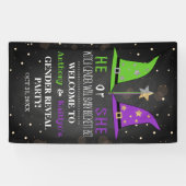 Halloween-Gender-Party Begrüßungszeichen Banner (Horizontal)