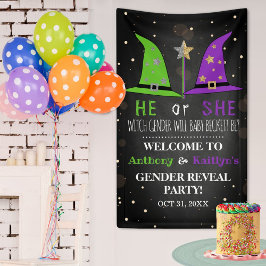 Halloween-Gender-Party Begrüßungszeichen Banner