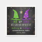 Halloween-Gender-Party Serviette (Vorderseite)