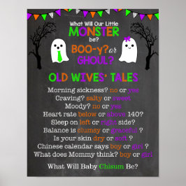 Halloween Gender Reveal Alte Ehefrauen Tales Poste Poster