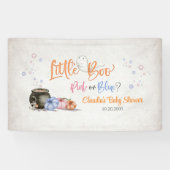 Halloween Gender Reveal Baby Shower Banner (Horizontal)