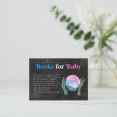 Halloween Gender Reveal Book Request Begleitkarte (Stehend Vorderseite)