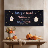 Halloween Gender Reveal Boy oder Girl Ghost Willko Banner