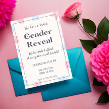 Halloween Gender Reveal Brunch Einladung