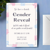 Halloween Gender Reveal Brunch Einladung