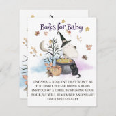 Halloween Gender Reveal Bücher für Kinderkarte. Begleitkarte (Vorne/Hinten)