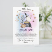 Halloween Gender Reveal ein wenig boo fast fällig Dankeskarte (Stehend Vorderseite)