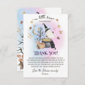 Halloween Gender Reveal ein wenig boo fast fällig Dankeskarte (Vorne/Hinten)