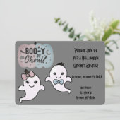 Halloween - Gender Reveal Einladung (Stehend Vorderseite)