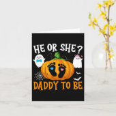 Halloween Gender zeigt, dass er oder sie Daddy Pum Karte (Gelbe Blume)