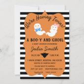 Halloween-Genderoffensive laden Boo-y oder Ghoul e Einladung (Vorderseite)
