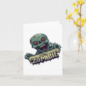 Halloween Generation mit Scroll Zombie-Kostüm Karte (Gelbe Blume)