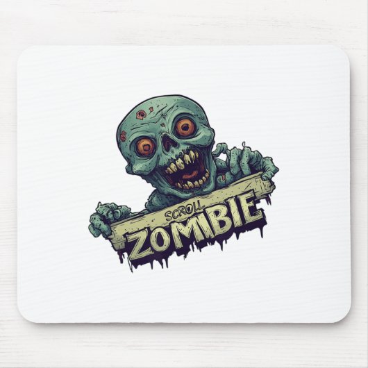 Halloween Generation mit Scroll Zombie-Kostüm Mousepad (Vorne)