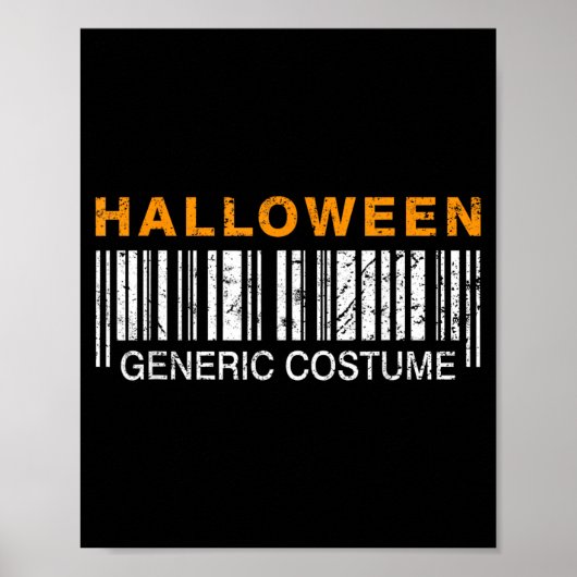 Halloween generisches Kostüm lustig Poster (Vorne)